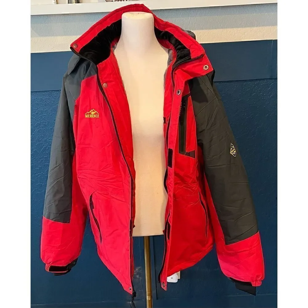 EQUICK Men's Waterproof Ski Jacket Fleece Windproof